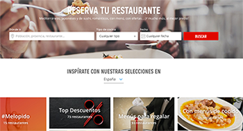 paginas web descuentos restaurantes