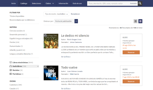 Además de libros gratuitos puedes acceder a audiolibros sobre el Instituto Cervantes